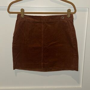Banana Republic Brown Corduroy Mini Skirt
